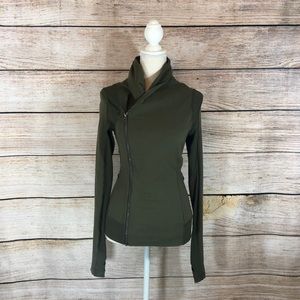 LULULEMON olive zip jacket